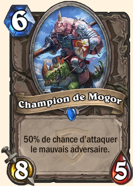Champion de Mogor carte Hearhstone