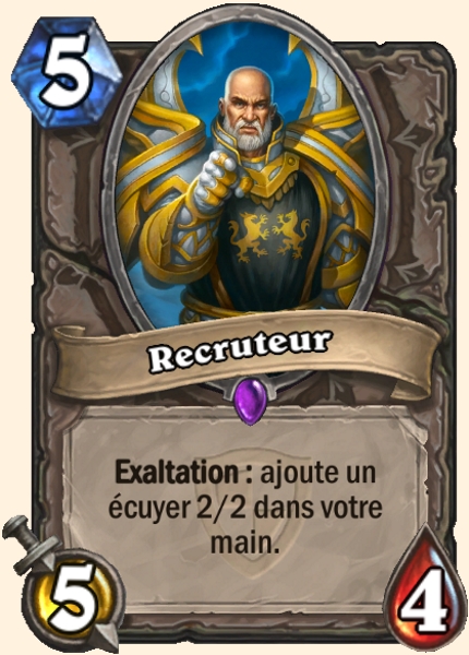 Recruteur carte Hearhstone