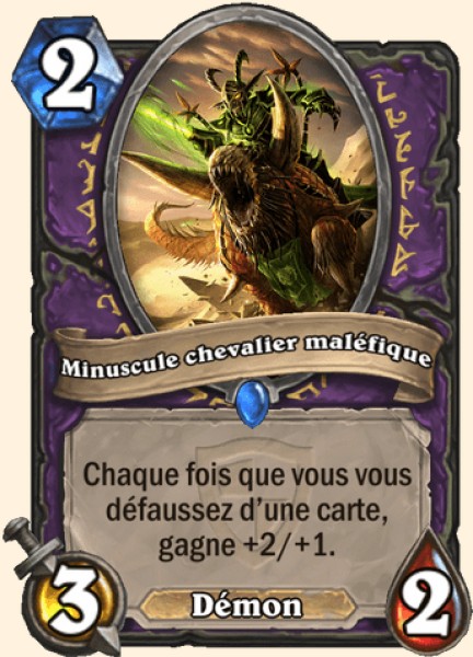 Tiny Knight of Evil carte Hearhstone