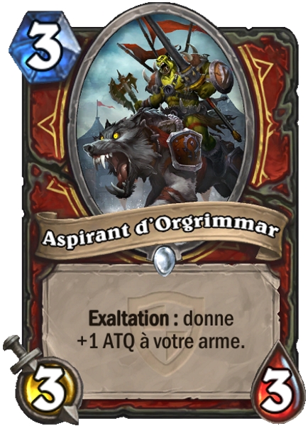 Orgrimmar Aspirant carte Hearhstone