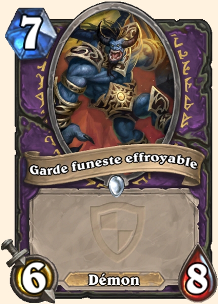 Fearsome Doomguard carte Hearhstone