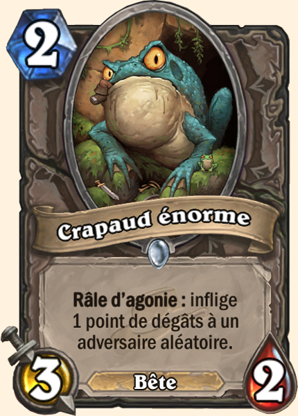 Huge Toad carte Hearhstone