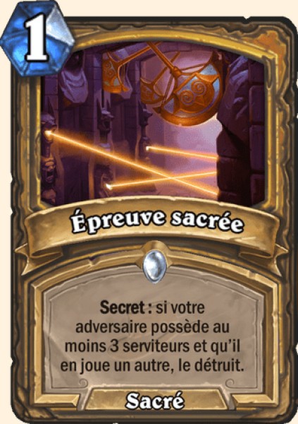 Sacred Trial carte Hearhstone