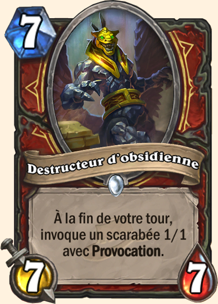 Obsidian Destroyer carte Hearhstone