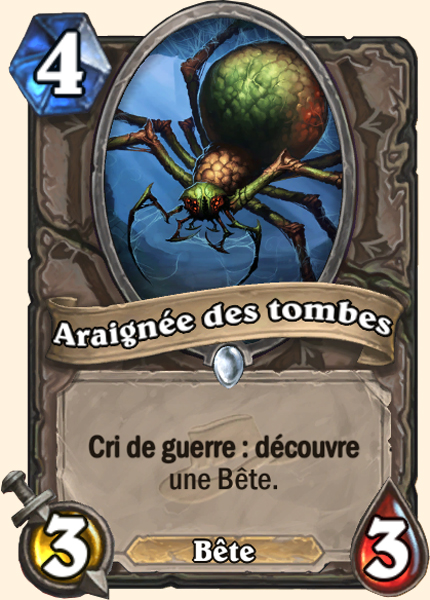 Tomb Spider carte Hearhstone