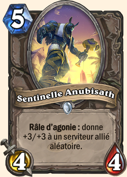 Sentinelle Anubisath carte Hearhstone