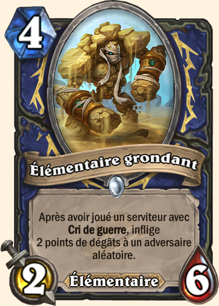 Rumbling Elemental carte Hearhstone