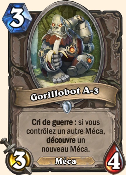 Gorrillabot A-3 carte Hearhstone