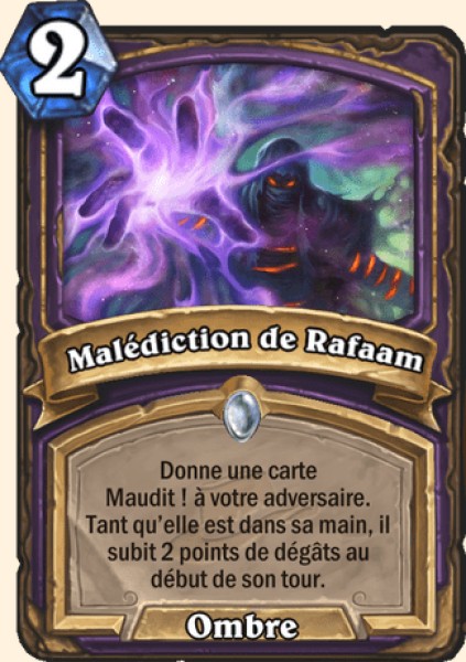 Curse of Rafaam carte Hearhstone