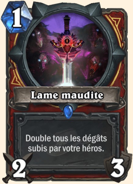 Lame maudite carte Hearhstone