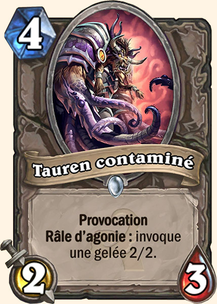 Infested Tauren carte Hearhstone