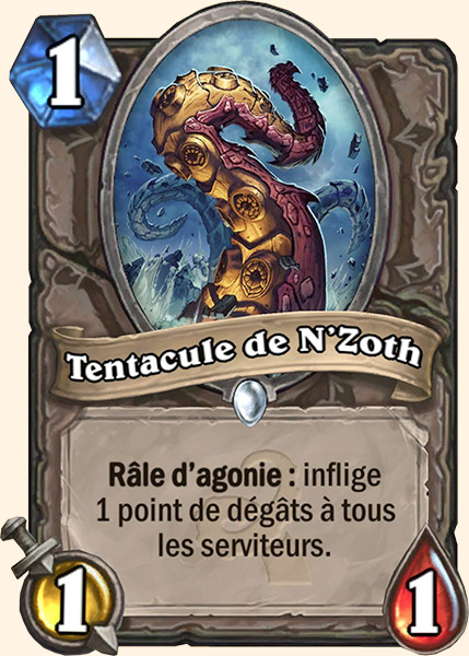 Tentacule de N'Zoth carte Hearhstone
