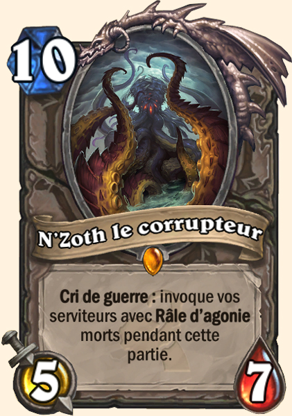 N'Zoth le corrupteur carte Hearhstone