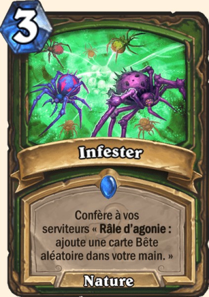 Infest carte Hearhstone