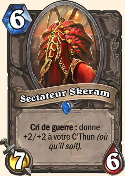 Prophete Skeram carte Hearhstone