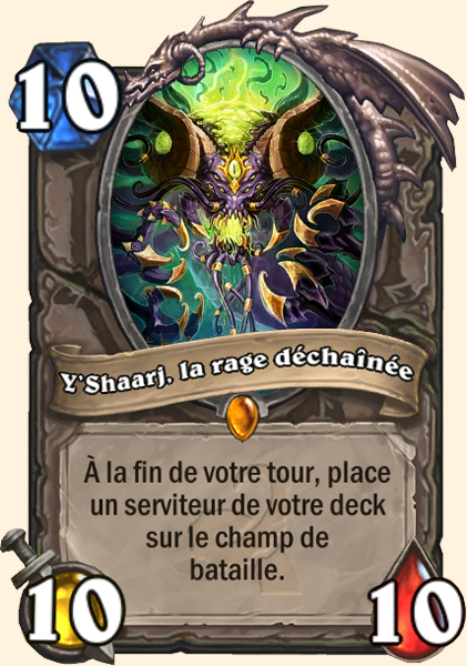 Y'Shaarj, la rage dechainee carte Hearhstone