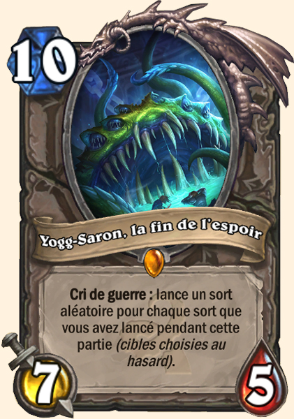 Yogg-Saron, la fin de l'espoir carte Hearhstone