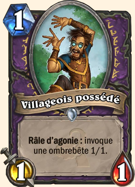Villageois possede carte Hearhstone