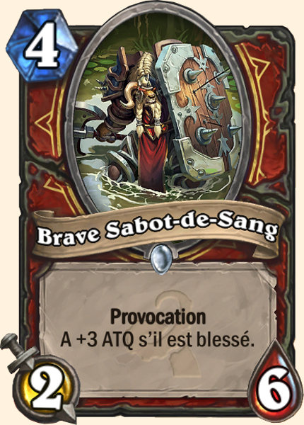 Brave Sabot-de-sang carte Hearhstone