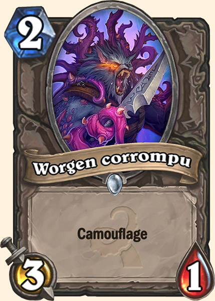 Worgen deforme carte Hearhstone