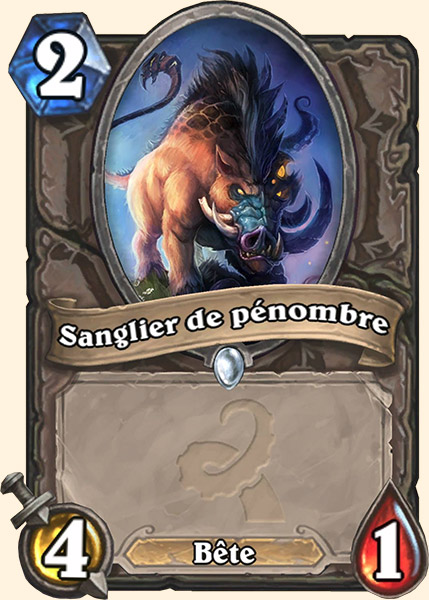 Sombre-Sanglier carte Hearhstone