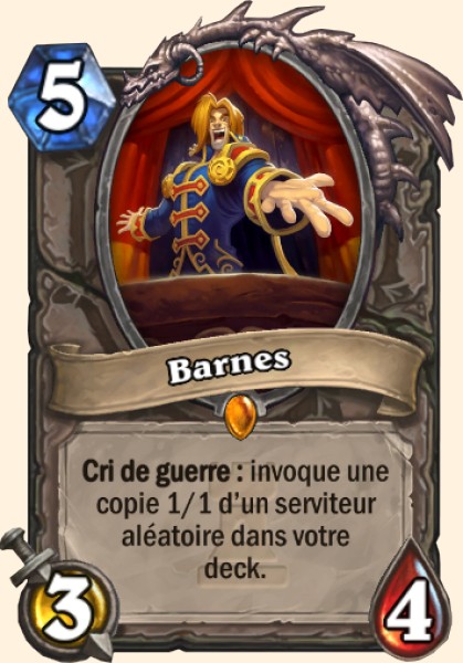 Barnes carte Hearhstone