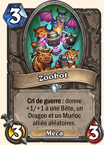 Zoobot carte Hearhstone