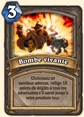 Bombe vivante Carte Hearthstone Geddon