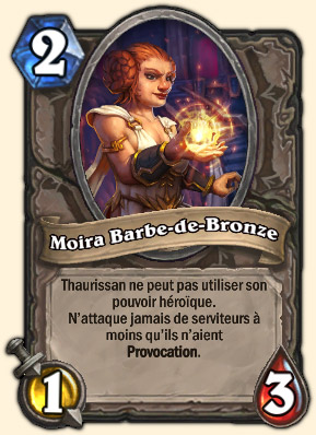 Moira Barbe-de-Bronze Carte Hearthstone Coren Navrebière