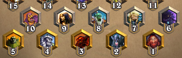 Les 25 rangs de Hearthstone