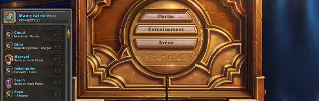 Hearthstone : nouvelle interface