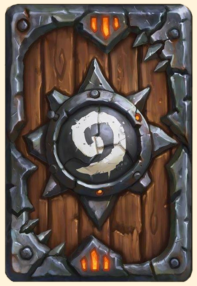 Dos de carte Hearthstone - Seigneurs de guerre