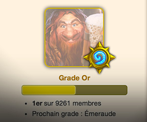 Zecharia et son grade en Or