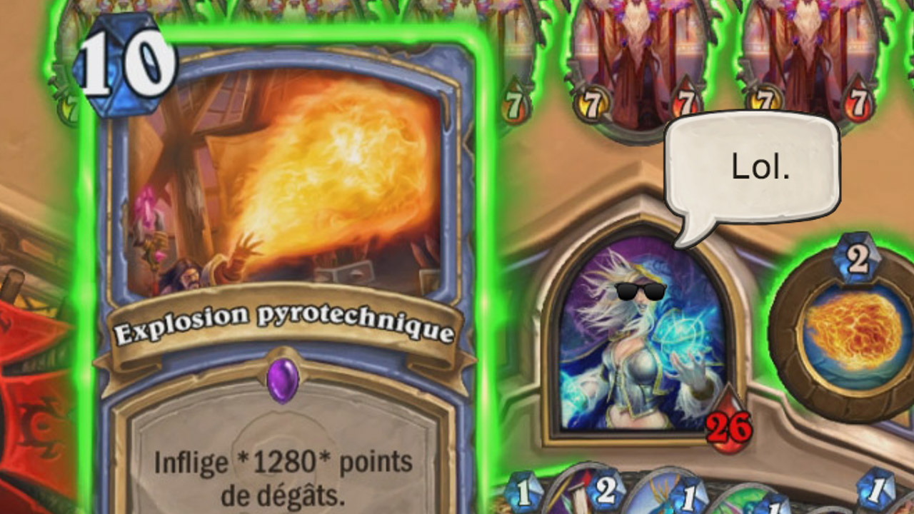 1280 points de degats avec un sort dans hearthstone