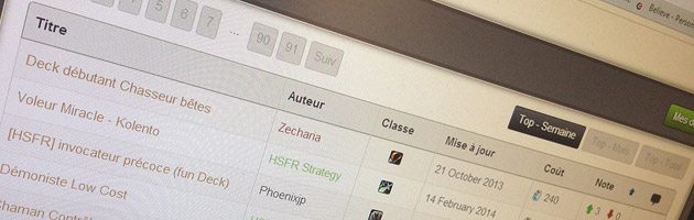 Hearthstone decks notes