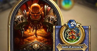 Portrait héros doré Guerrier Hearthstone