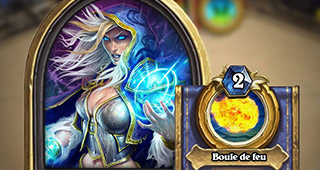 Portrait héros doré Mage Hearthstone