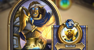 Portrait héros doré Paladin Hearthstone