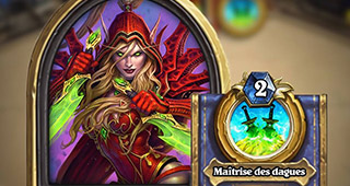Portrait héros doré Voleur Hearthstone