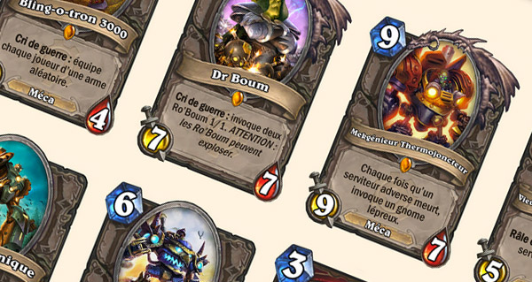 les cartes gobelins et gnomes sont desormais ajoutees a la base de donnees