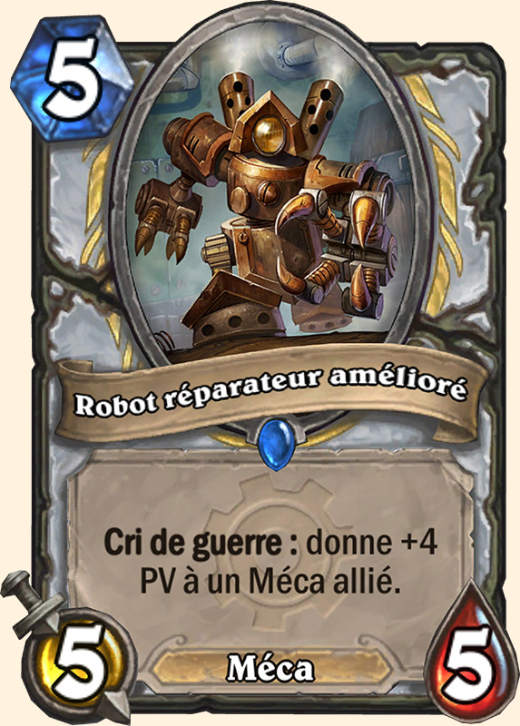 Robot réparateur amélioré carte Hearthstone