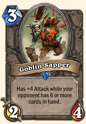 Goblin Sapper carte Hearthstone