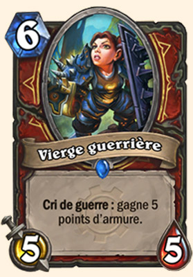 Vierge guerrière carte Hearthstone