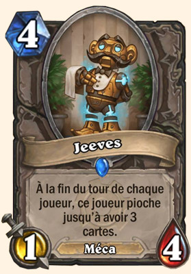 Jeeves carte Hearthstone