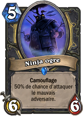 Ninja ogre carte Gobelins et Gnomes Hearthstone