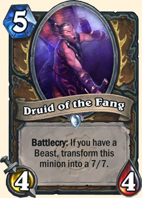 Druide of the Fang carte Gobelins et Gnomes