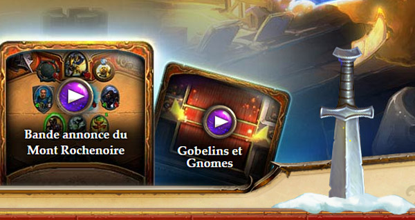 une epee fait son apparition sur la page d'accueil officielle