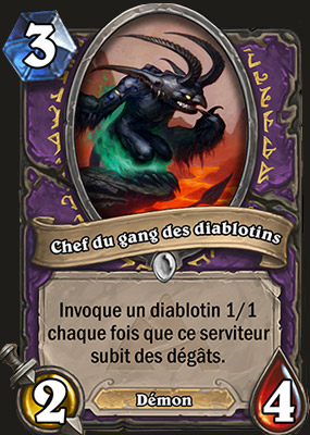 Chef du gang des diablotins carte Hearthstone