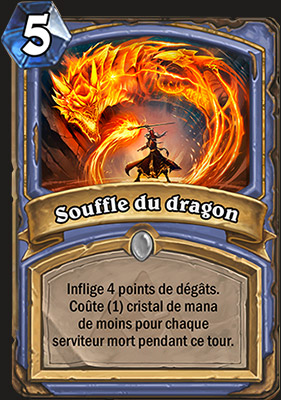 Souffle du dragon carte Hearthstone