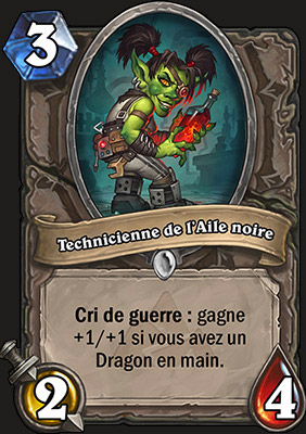 Technicienne de l'Aile noire carte Hearthstone